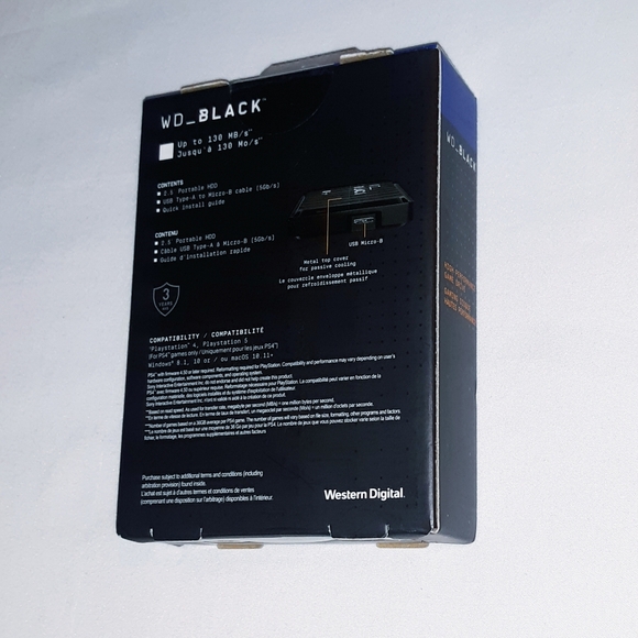 WD Black P10 5TB External Memory Storage Drive - Picture 4 of 5